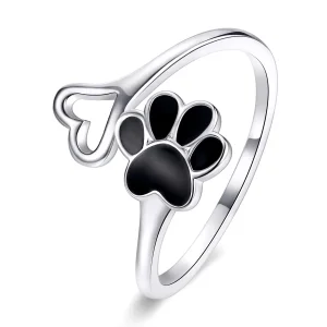 (image for) Pandora Style Silver Cat Claws Open Ring - SCR584
