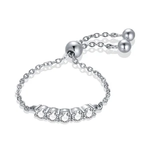 (image for) Pandora Style Silver Chain Open Ring - SCR699