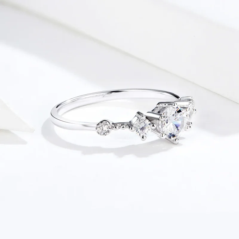 (image for) Pandora Style Silver Cherise Ring - SCR568 - View 2