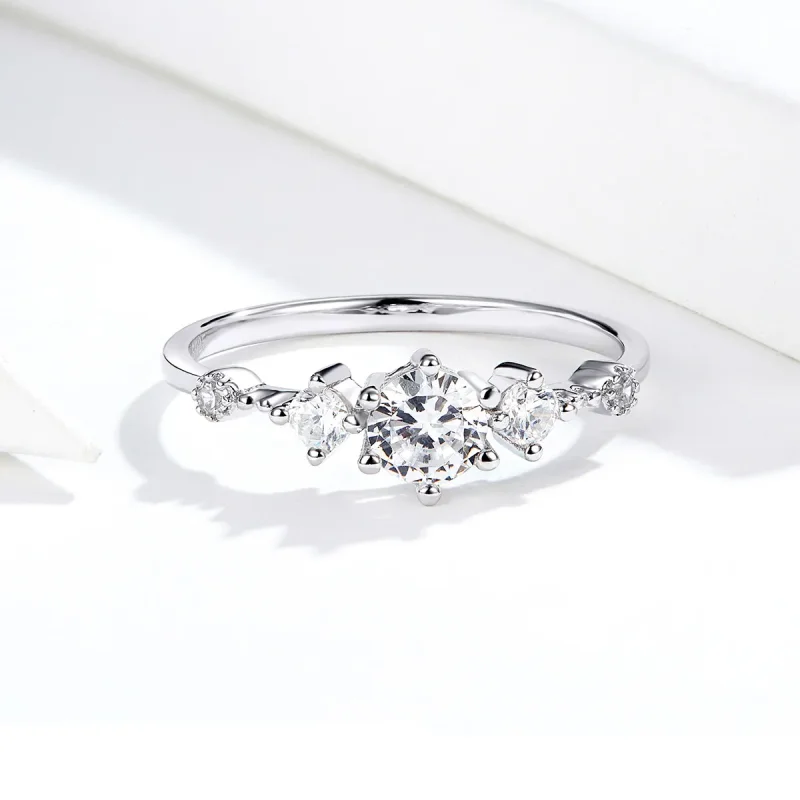 (image for) Pandora Style Silver Cherise Ring - SCR568 - View 4