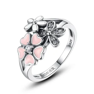(image for) Pandora Style Silver Cherry Blossom Ring - SCR004