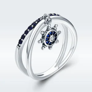 (image for) Pandora Style Silver Chic Anchor Ring - SCR280