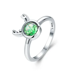 (image for) Pandora Style Silver Cute Antlers Ring - SCR244