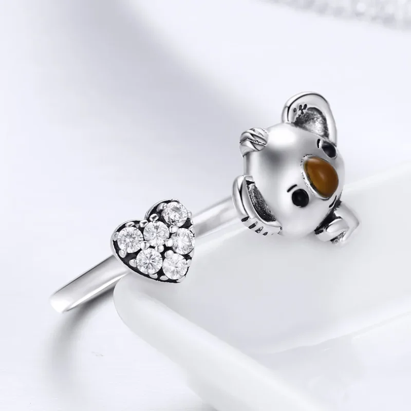 (image for) Pandora Style Silver Cute Fairy Ring - SCR355 - View 6