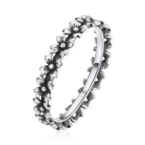 (image for) Pandora Style Silver Daisy Chain Ring - SCR724