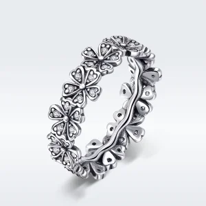 (image for) Pandora Style Silver Daisy Flower Ring - SCR397