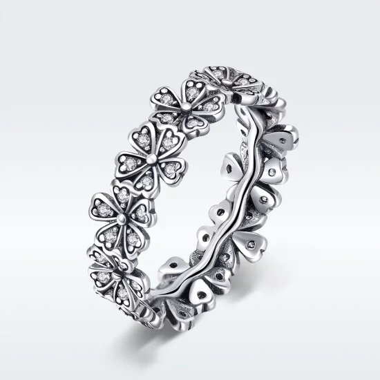 (image for) Pandora Style Silver Daisy Flower Ring - SCR397