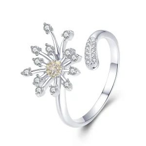 (image for) Pandora Style Silver Dandelion Love Ring - SCR471