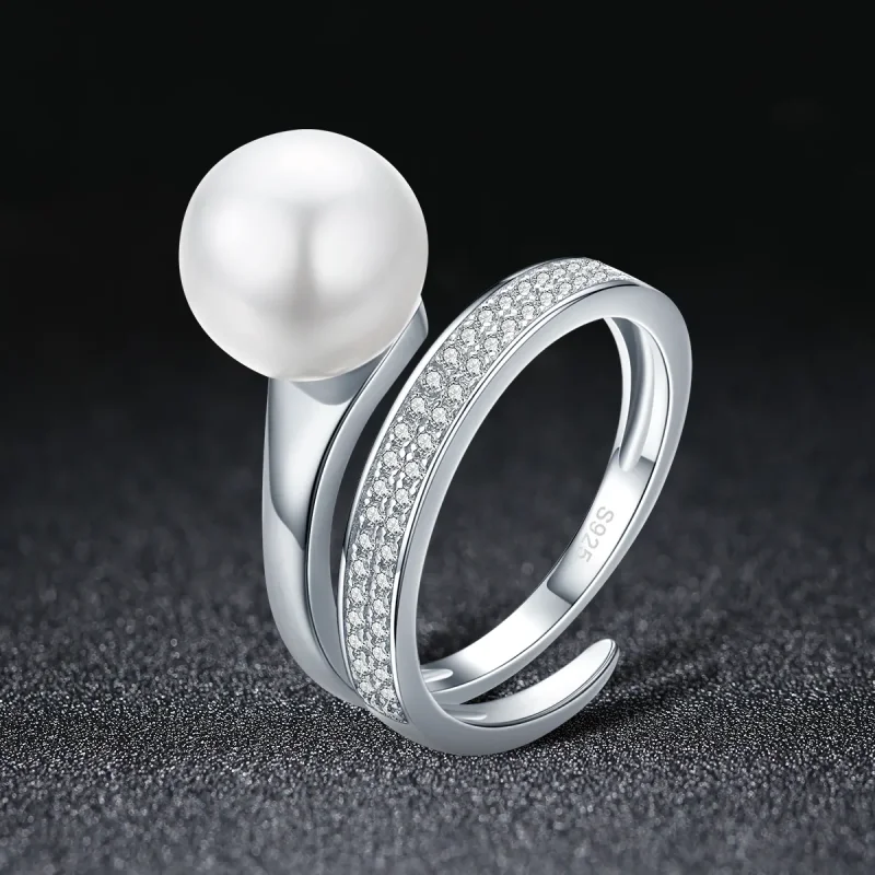 (image for) Pandora Style Silver Declaration of Grace Ring - SCR231 - View 3