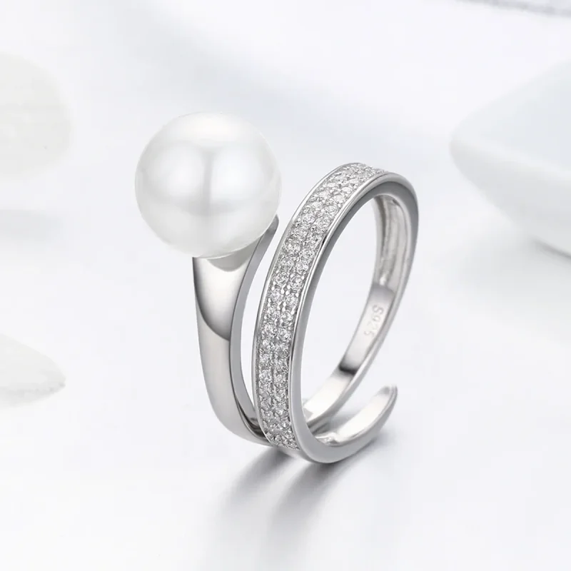 (image for) Pandora Style Silver Declaration of Grace Ring - SCR231 - View 4