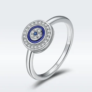 (image for) Pandora Style Silver Devil Eye Ring - SCR208