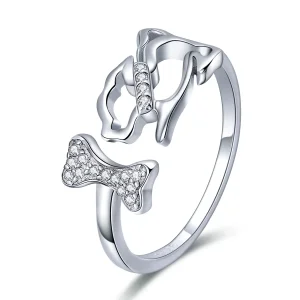 (image for) Pandora Style Silver Dog's Company Ring - SCR416