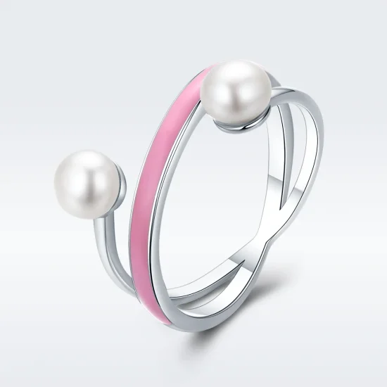 (image for) Pandora Style Silver Elegant Geometry Ring - SCR234