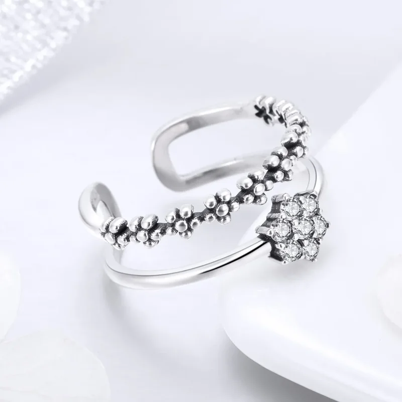 (image for) Pandora Style Silver Elegant Temperament Ring - SCR428 - View 4