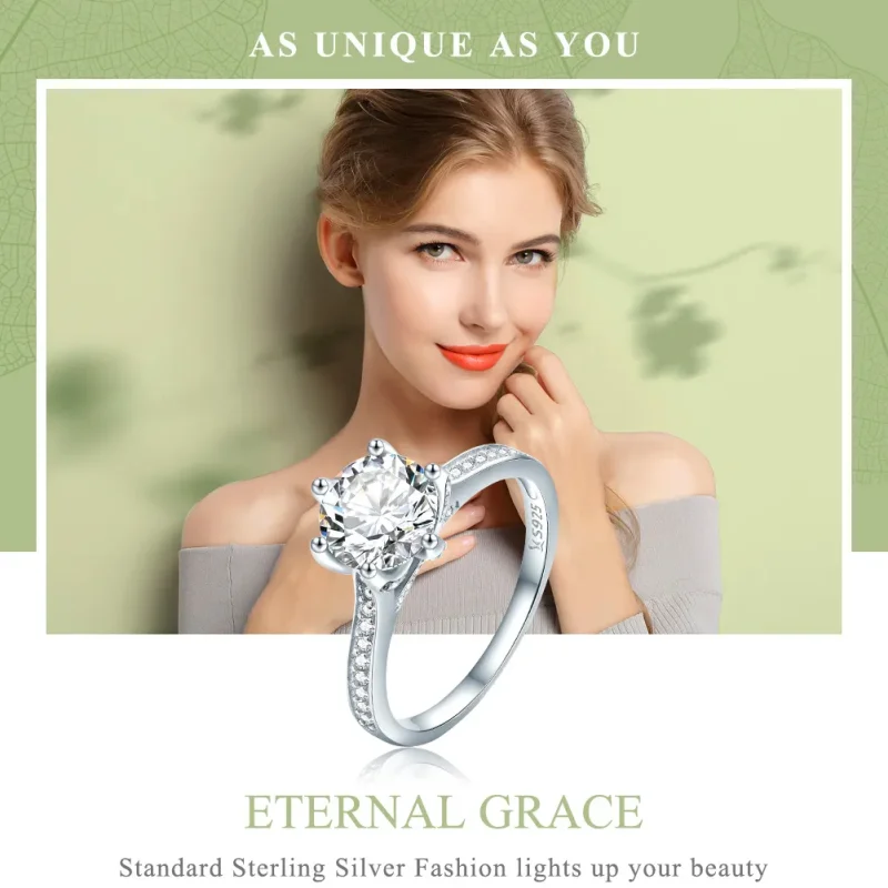 (image for) Pandora Style Silver Eternity Ring - SCR342 - View 2