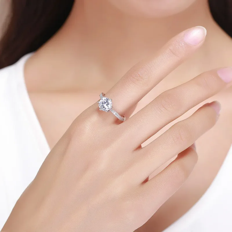 (image for) Pandora Style Silver Eternity Ring - SCR342 - View 3