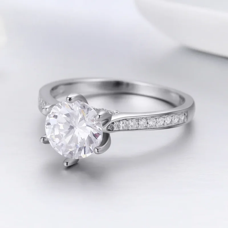 (image for) Pandora Style Silver Eternity Ring - SCR342 - View 4