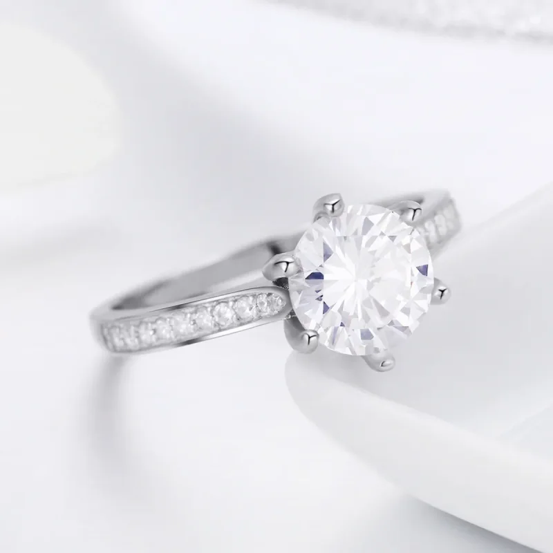(image for) Pandora Style Silver Eternity Ring - SCR342 - View 5