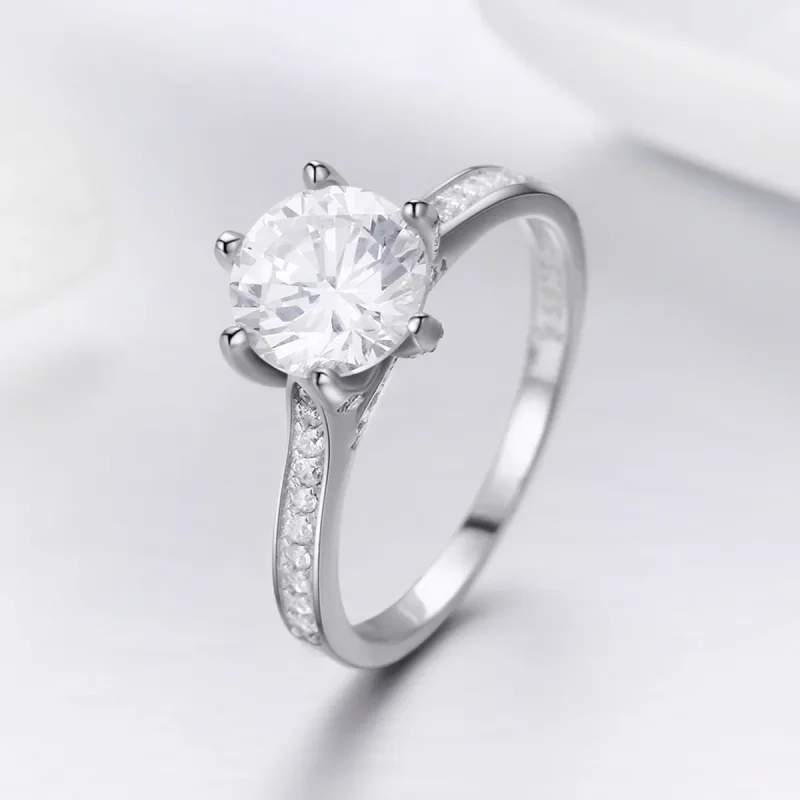 (image for) Pandora Style Silver Eternity Ring - SCR342 - View 6
