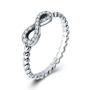 (image for) Pandora Style Silver Eternal Heart Ring - SCR414