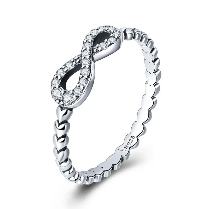 (image for) Pandora Style Silver Eternal Heart Ring - SCR414