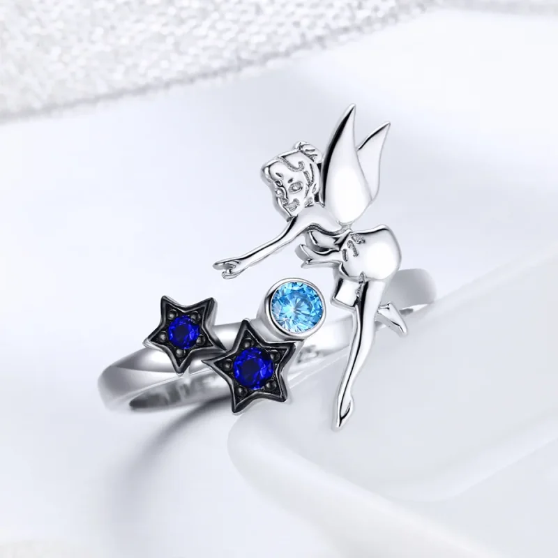 (image for) Pandora Style Silver Fairy of Night Ring - SCR349 - View 3