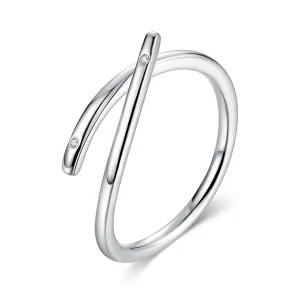 (image for) Pandora Style Silver Finger Heart Open Ring - SCR653