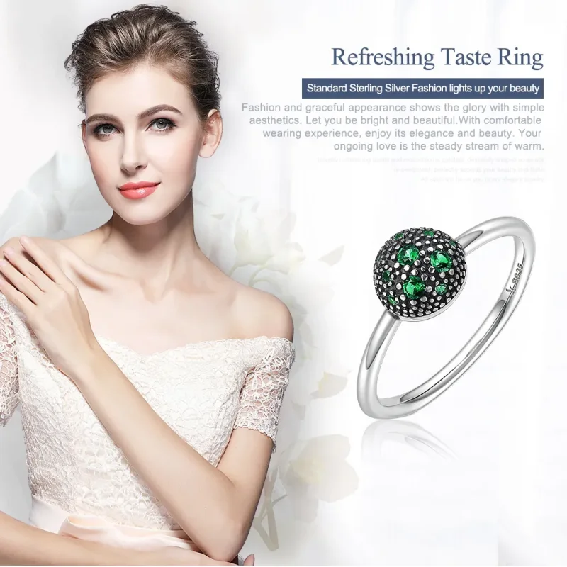 (image for) Pandora Style Silver Fresh Taste Ring - SCR138 - View 2