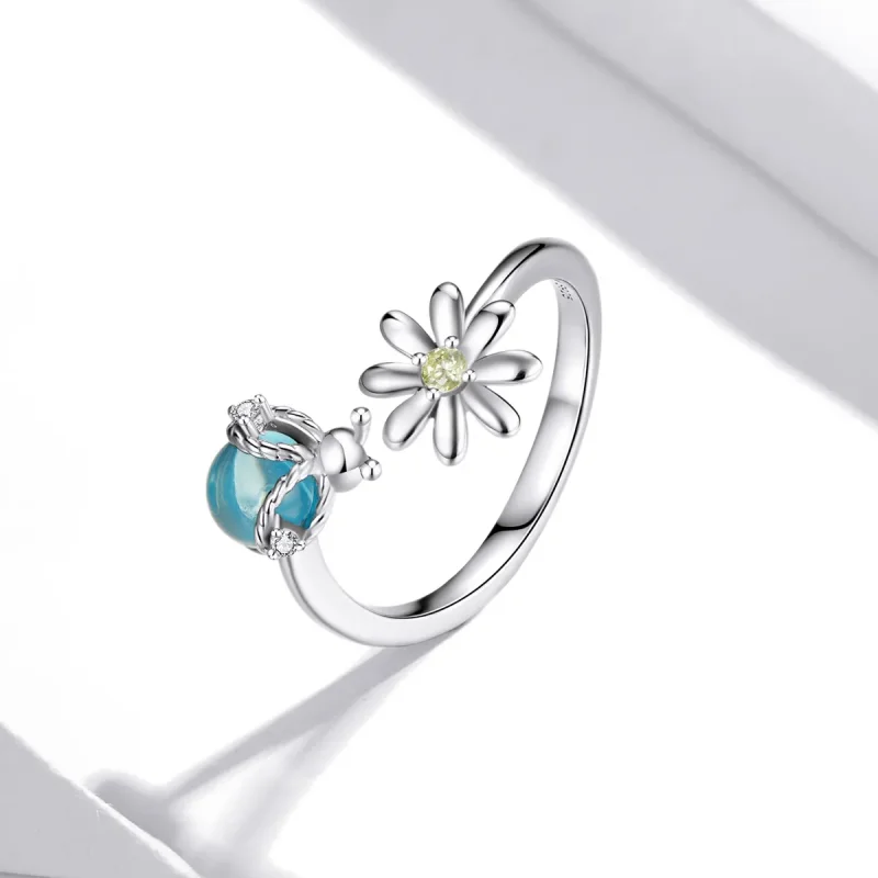 (image for) Pandora Style Silver Garden Open Ring - SCR726 - View 2