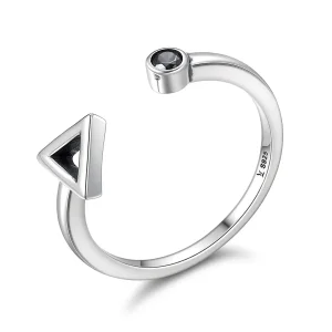 (image for) Pandora Style Silver Geometric Movement Ring - SCR144