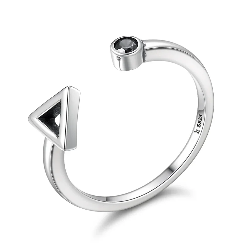 (image for) Pandora Style Silver Geometric Movement Ring - SCR144