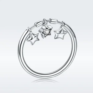 (image for) Pandora Style Silver Guardian Stars Ring - SCR406