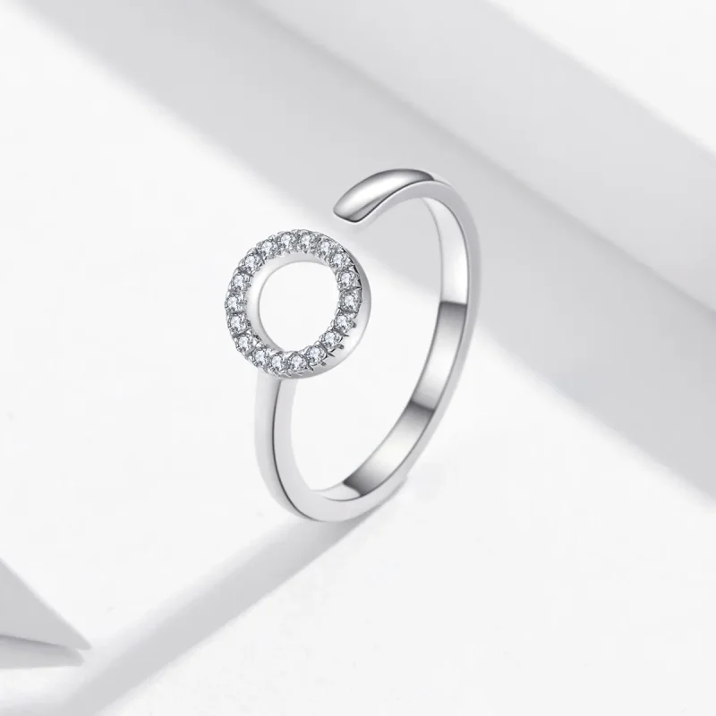 (image for) Pandora Style Silver Halo Open Ring - SCR545 - View 2