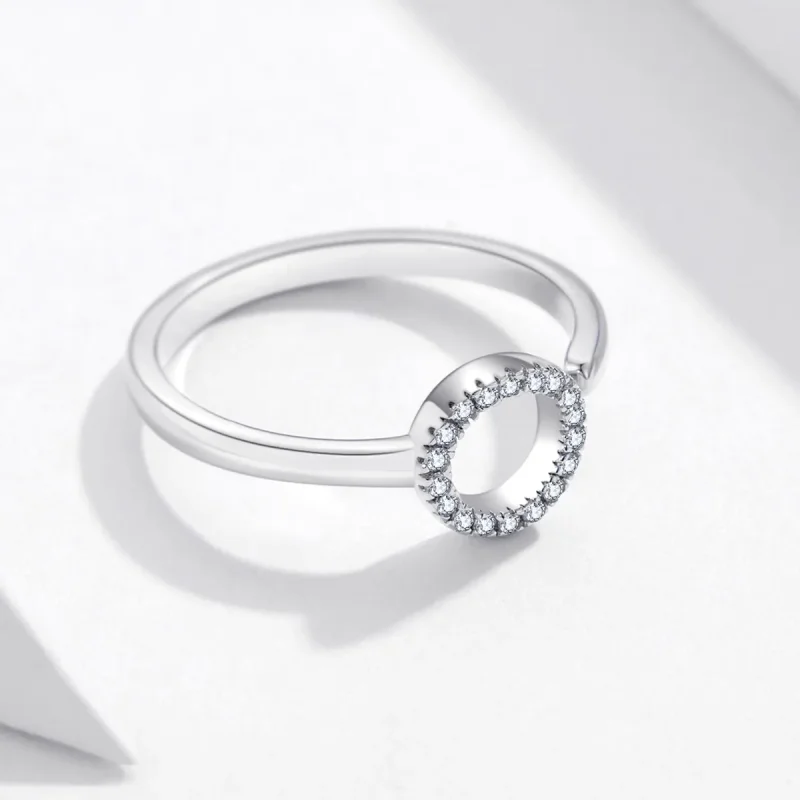 (image for) Pandora Style Silver Halo Open Ring - SCR545 - View 5