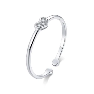 (image for) Pandora Style Silver Heart of Lady Ring - SCR491
