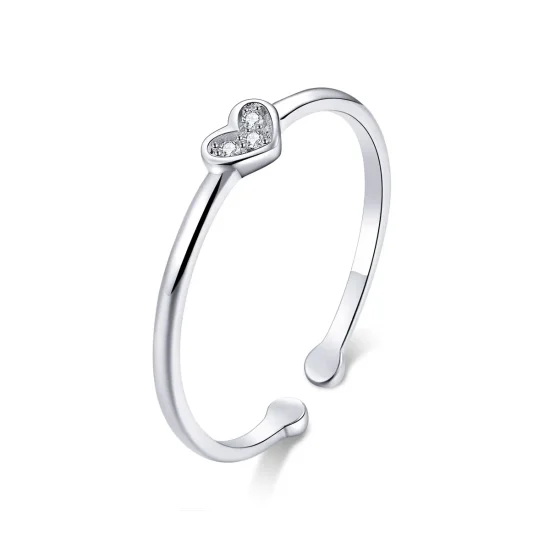(image for) Pandora Style Silver Heart of Lady Ring - SCR491