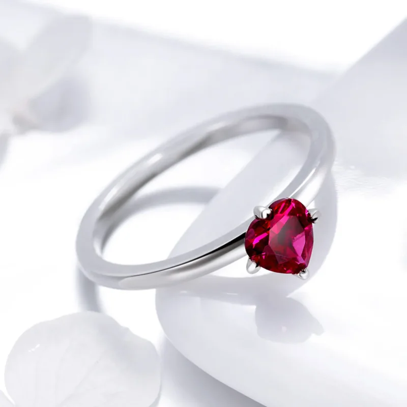 (image for) Pandora Style Silver Heartbeat Ring - SCR389 - View 2