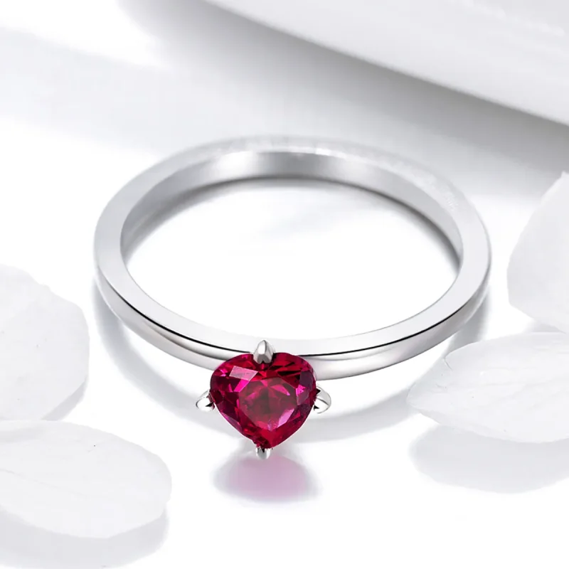 (image for) Pandora Style Silver Heartbeat Ring - SCR389 - View 3