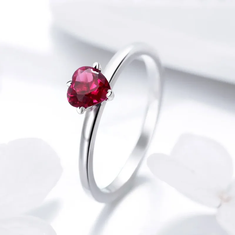 (image for) Pandora Style Silver Heartbeat Ring - SCR389 - View 4