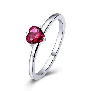 (image for) Pandora Style Silver Heartbeat Ring - SCR389