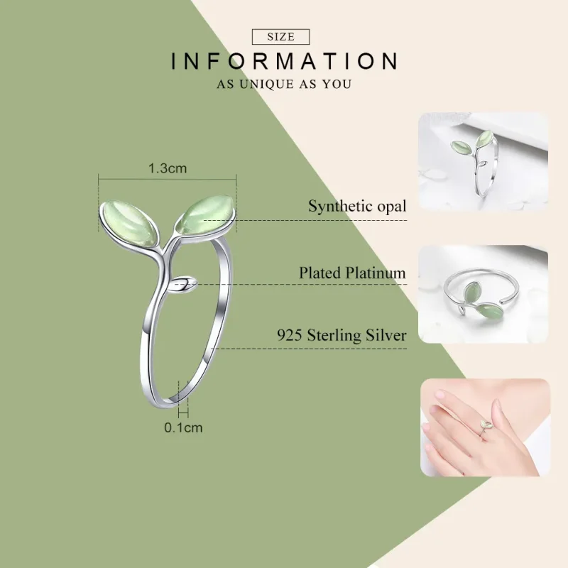 (image for) Pandora Style Silver Hope Ring - SCR453 - View 3