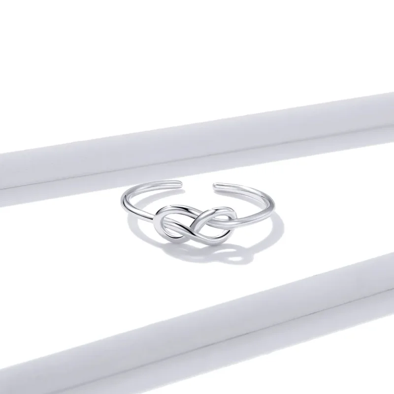 (image for) Pandora Style Silver Infinity Open Ring - BSR143 - View 3