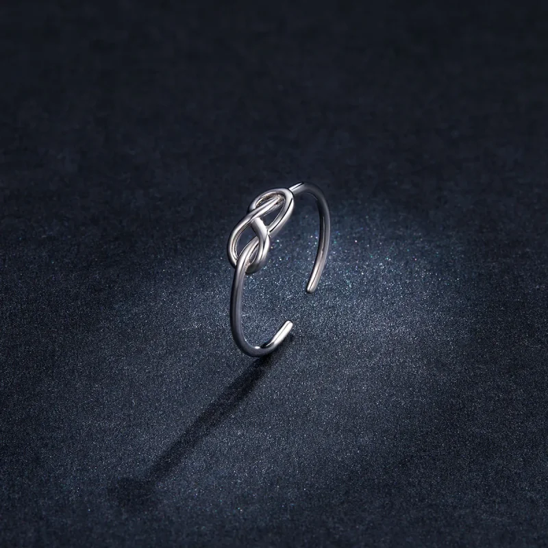 (image for) Pandora Style Silver Infinity Open Ring - BSR143 - View 5