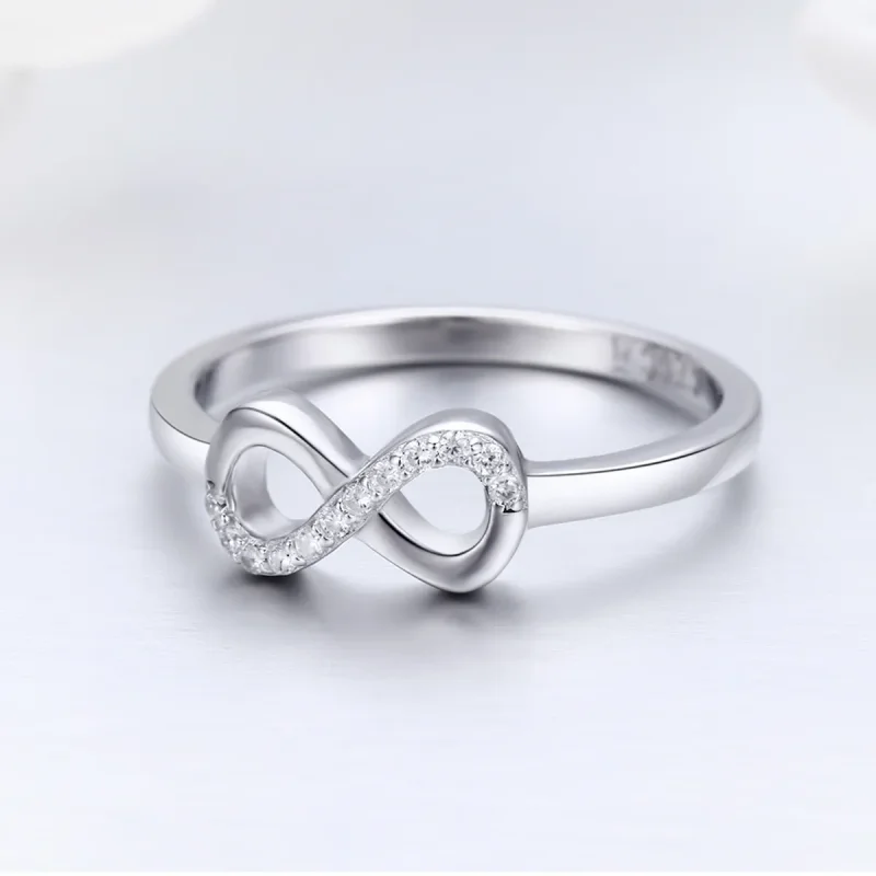(image for) Pandora Style Silver Infinity Ring - SCR332 - View 2