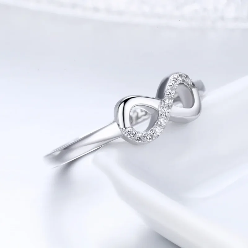 (image for) Pandora Style Silver Infinity Ring - SCR332 - View 4