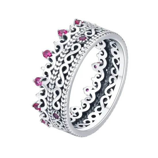 (image for) Pandora Style Silver Laurel Crown Ring - SCR487