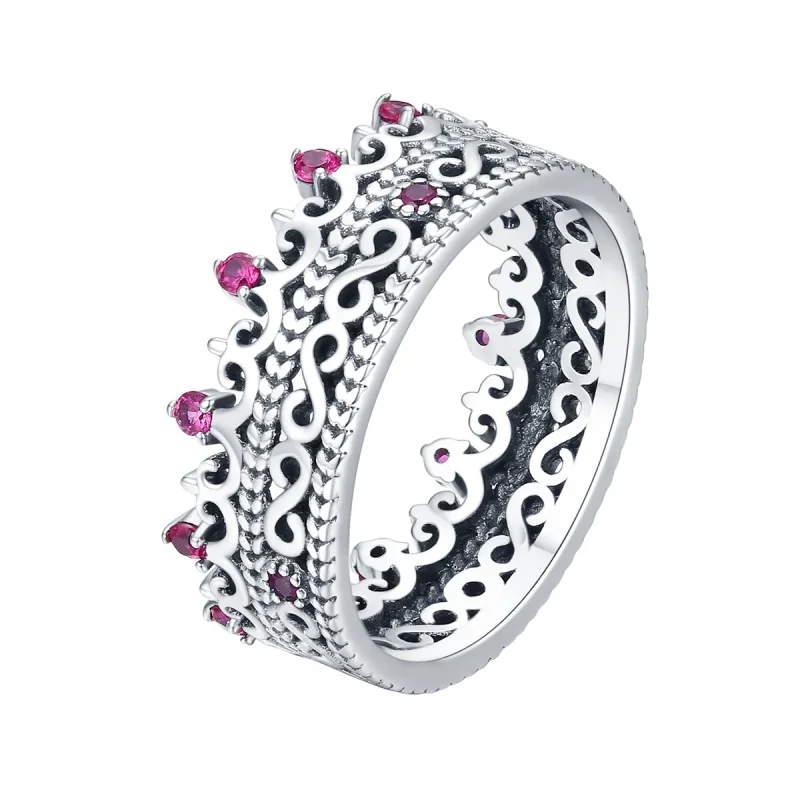 (image for) Pandora Style Silver Laurel Crown Ring - SCR487