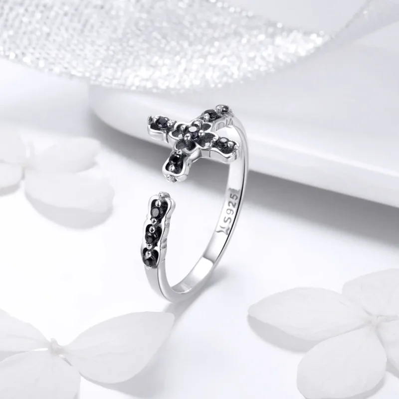 (image for) Pandora Style Silver Light of The Cross Ring - SCR447 - View 2