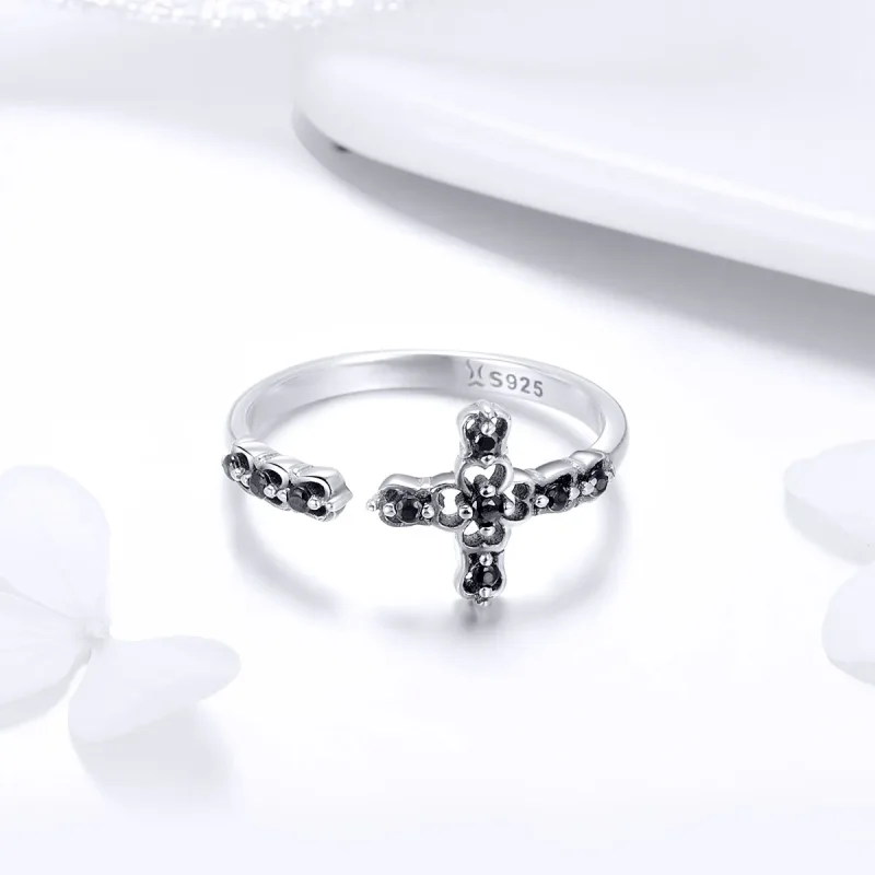 (image for) Pandora Style Silver Light of The Cross Ring - SCR447 - View 3