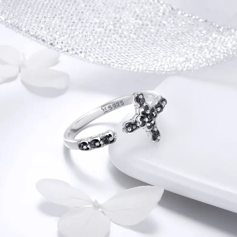 (image for) Pandora Style Silver Light of The Cross Ring - SCR447 - View 4